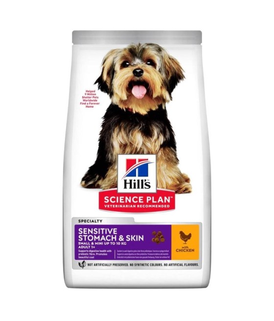 Hills Science Plan Sensitive Stomach & Skin Small & Mini Adult Dog Food With Chicken