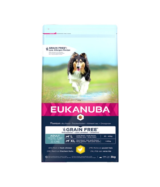 Eukanuba Grain Free Adult Large Breed Chicken