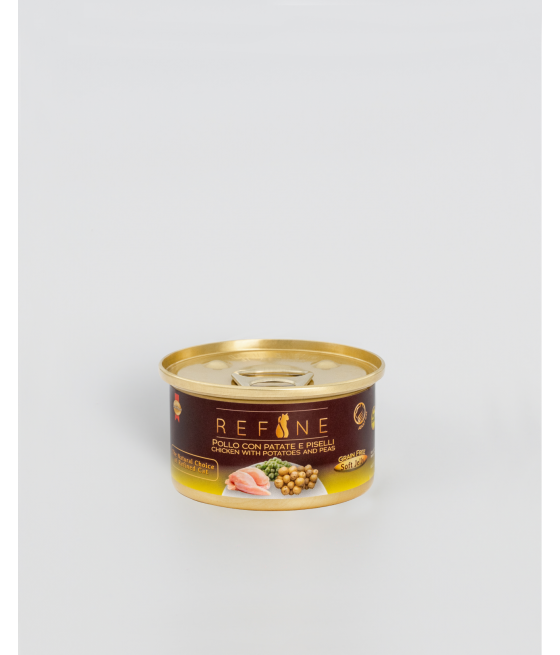 Refine Chicken With Potatoes And Peas In Jelly